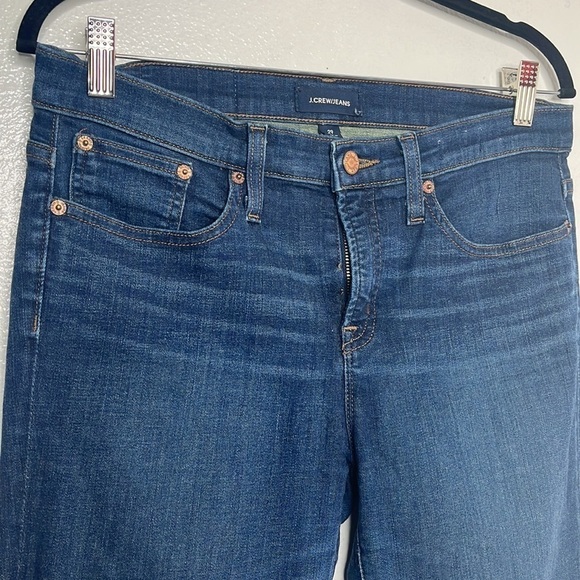 J. Crew Jeans Toothpick 8" Stretchy Skinny Low Rise Jeans Sz 29 - Picture 2 of 8